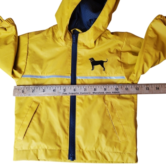 The Black Dog Brand Yellow Toddler Rain Jacket. 12 M. 0155 - Picture 7 of 10